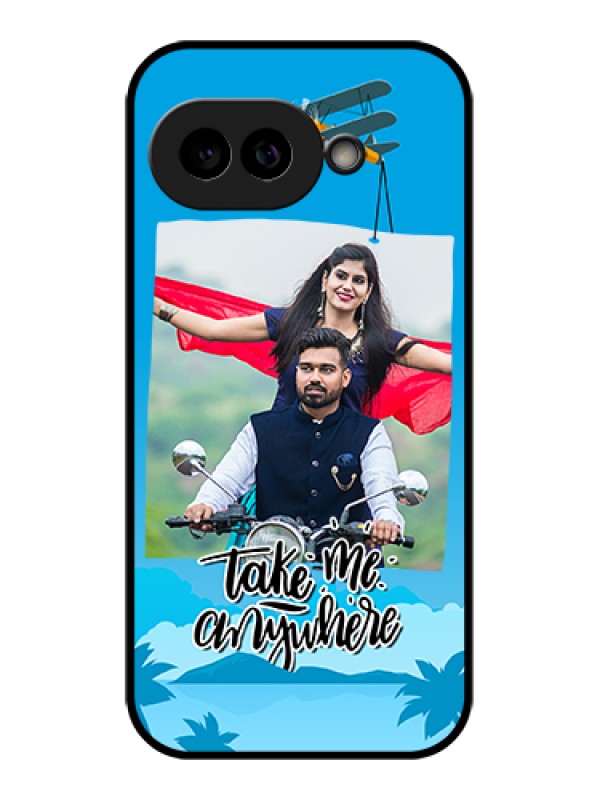 Custom Pixel 9A 5G Custom Glass Phone Case - Traveller Design