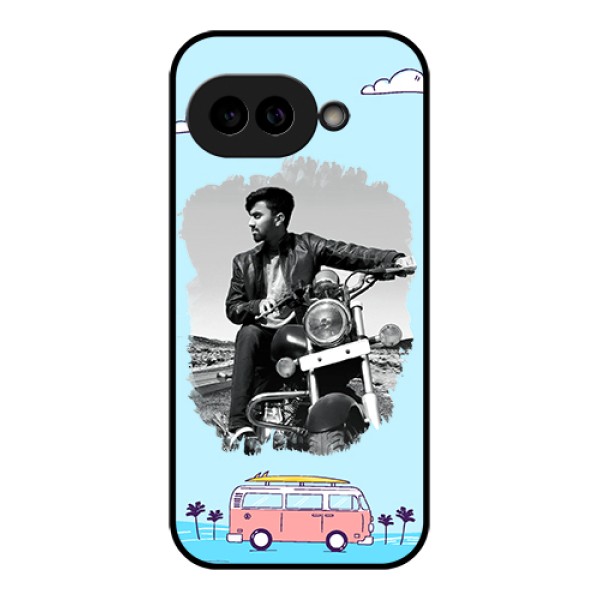 Pixel 9A 5G Custom Glass Phone Case - Travel & Adventure Design