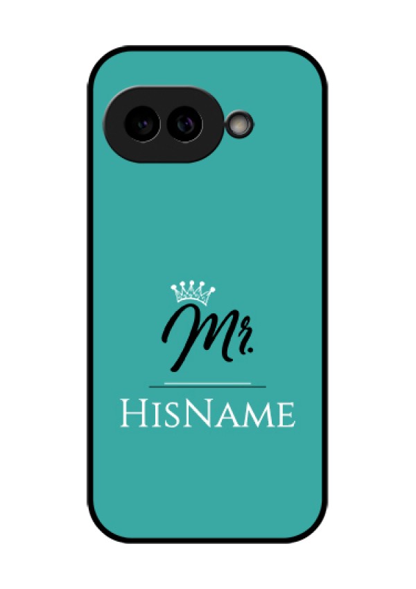 Pixel 9A 5G Custom Glass Phone Case - Mr With Name Design