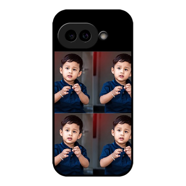 Pixel 9A 5G Custom Glass Phone Case - 4 Image Holder Design
