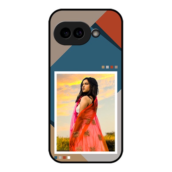 Pixel 9A 5G Custom Glass Phone Case - Retro Color Pallet Design