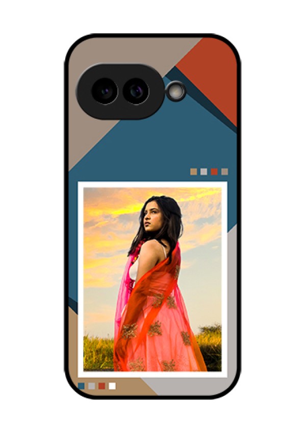 Pixel 9A 5G Custom Glass Phone Case - Retro Color Pallet Design