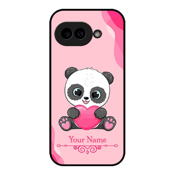 Pixel 9A 5G Custom Glass Phone Case - Cute Panda Design