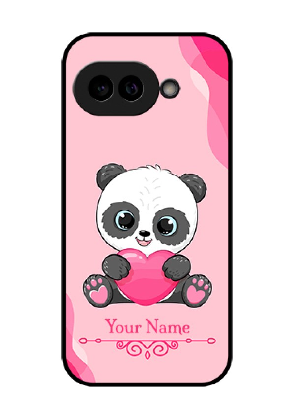 Pixel 9A 5G Custom Glass Phone Case - Cute Panda Design