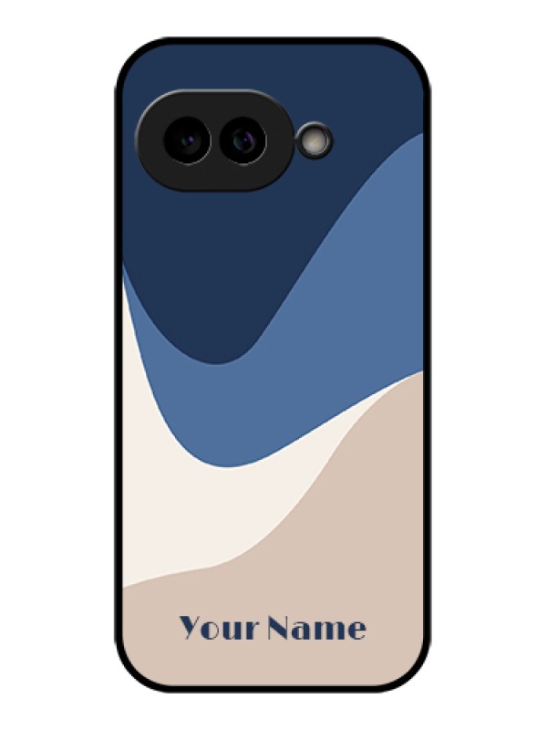 Custom Pixel 9A 5G Custom Glass Phone Case - Abstract Drip Art Design