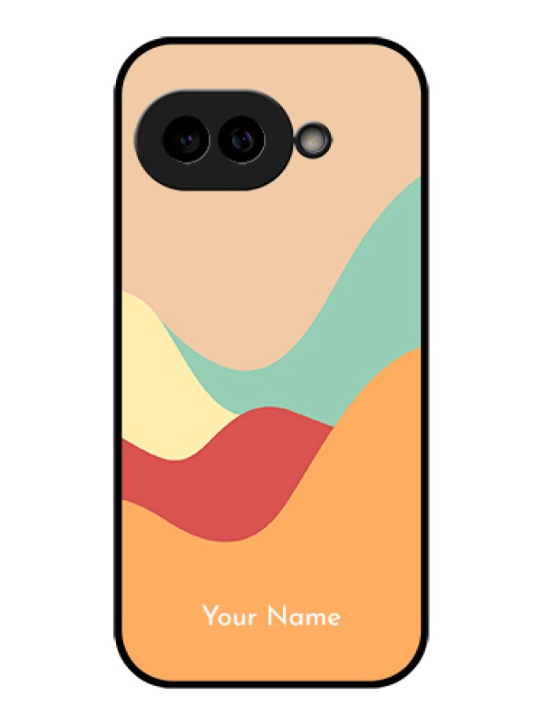 Custom Pixel 9A 5G Custom Glass Phone Case - Ocean Waves Multi - Colour Design