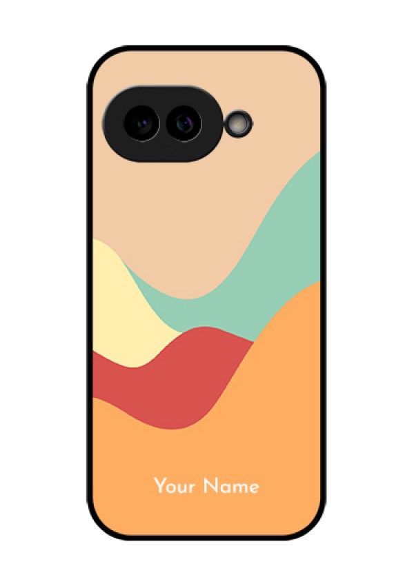 Pixel 9A 5G Custom Glass Phone Case - Ocean Waves Multi - Colour Design