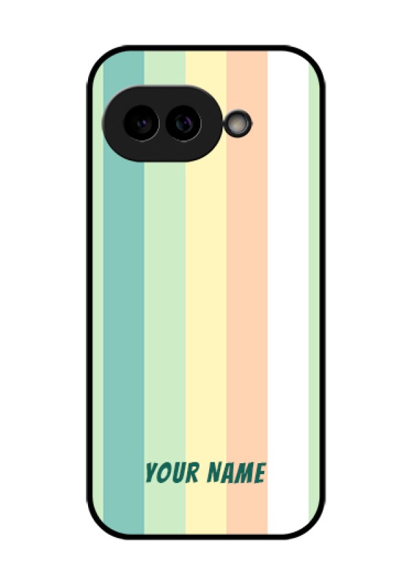 Pixel 9A 5G Custom Glass Phone Case - Multi - Colour Stripes Design