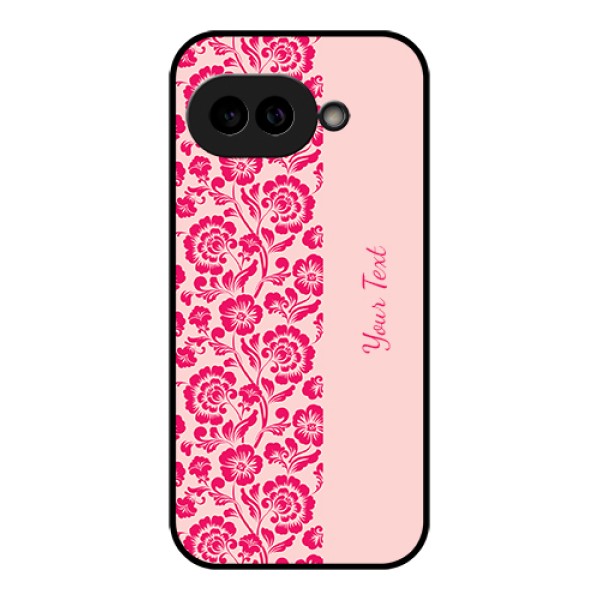 Pixel 9A 5G Custom Glass Phone Case - Attractive Floral Pattern Design