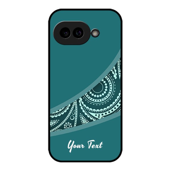 Pixel 9A 5G Custom Glass Phone Case - Semi Visible Floral Design