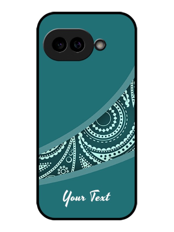 Custom Pixel 9A 5G Custom Glass Phone Case - Semi Visible Floral Design