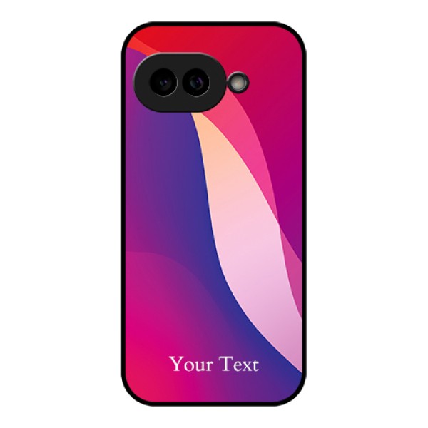 Pixel 9A 5G Custom Glass Phone Case - Digital Abstract Overlap Design