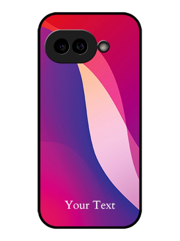 Custom Pixel 9A 5G Custom Glass Phone Case - Digital Abstract Overlap Design