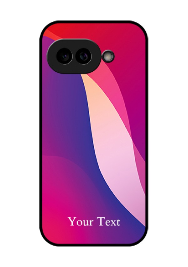 Pixel 9A 5G Custom Glass Phone Case - Digital Abstract Overlap Design