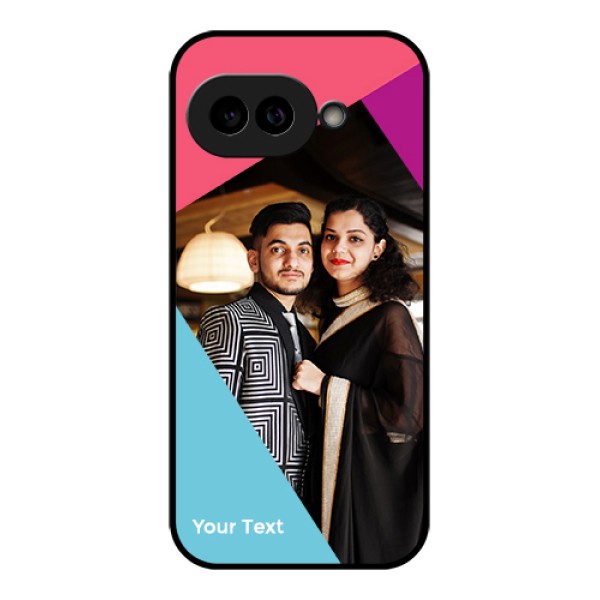 Pixel 9A 5G Custom Glass Phone Case - Stacked Triple Colour Design