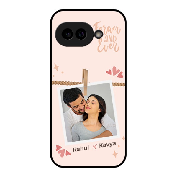 Pixel 9A 5G Custom Glass Phone Case - Forever And Ever Love Design