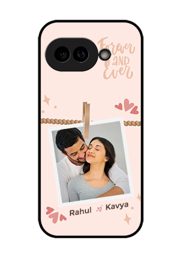 Pixel 9A 5G Custom Glass Phone Case - Forever And Ever Love Design