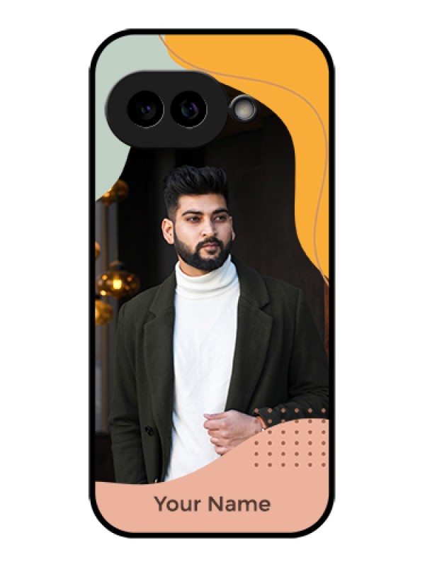 Custom Pixel 9A 5G Custom Glass Phone Case - Tri - Coloured Overlay Design