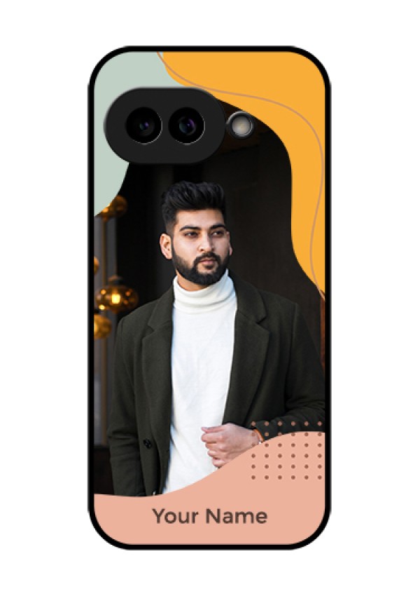 Pixel 9A 5G Custom Glass Phone Case - Tri - Coloured Overlay Design