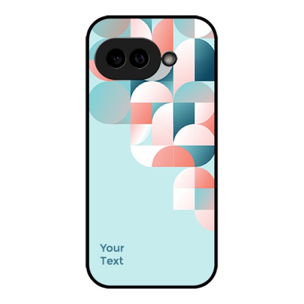 Pixel 9A 5G Custom Glass Phone Case - Stylish Semi - Circle Pattern Design