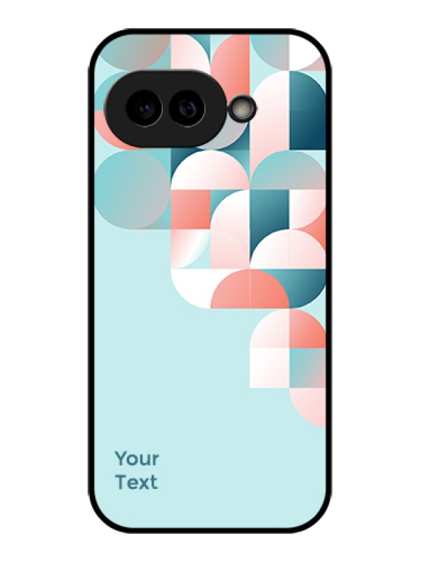 Custom Pixel 9A 5G Custom Glass Phone Case - Stylish Semi - Circle Pattern Design
