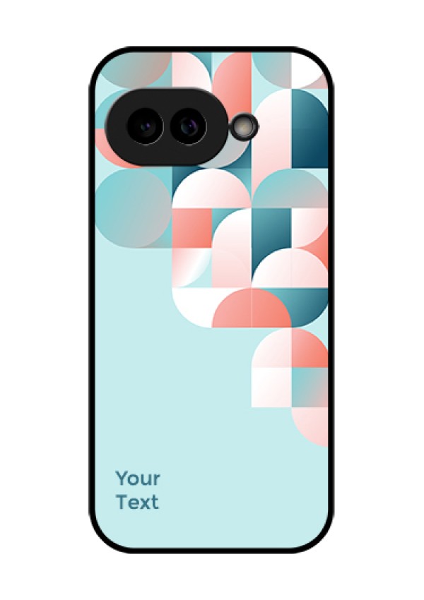 Pixel 9A 5G Custom Glass Phone Case - Stylish Semi - Circle Pattern Design