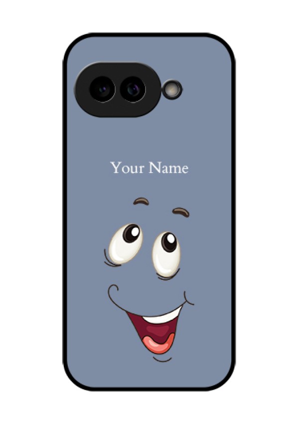 Pixel 9A 5G Custom Glass Phone Case - Laughing Cartoon Face Design