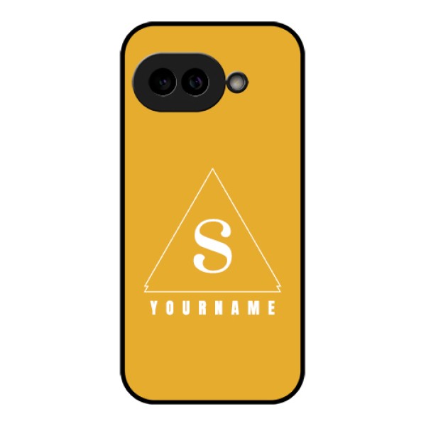 Pixel 9A 5G Custom Glass Phone Case - Simple Triangle Design