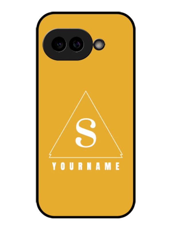 Custom Pixel 9A 5G Custom Glass Phone Case - Simple Triangle Design