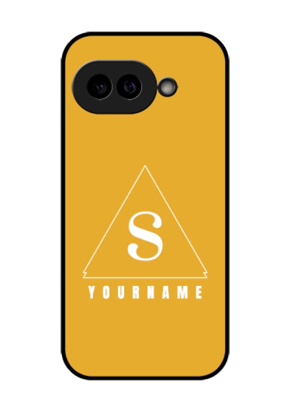 Pixel 9A 5G Custom Glass Phone Case - Simple Triangle Design