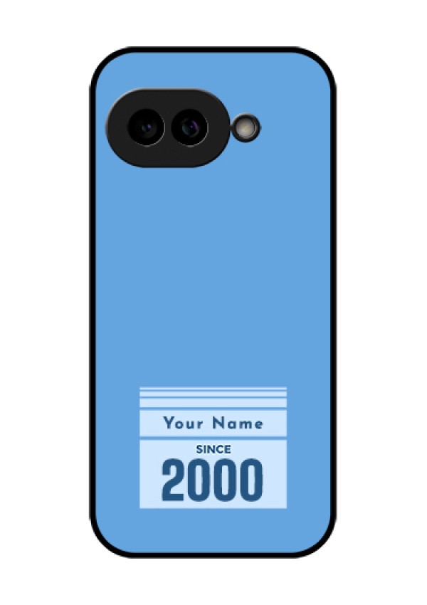Pixel 9A 5G Custom Glass Phone Case - Custom Year Of Birth Design