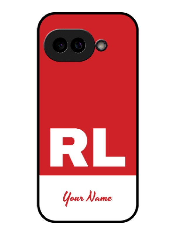 Custom Pixel 9A 5G Custom Glass Phone Case - Dual Tone Custom Text Design