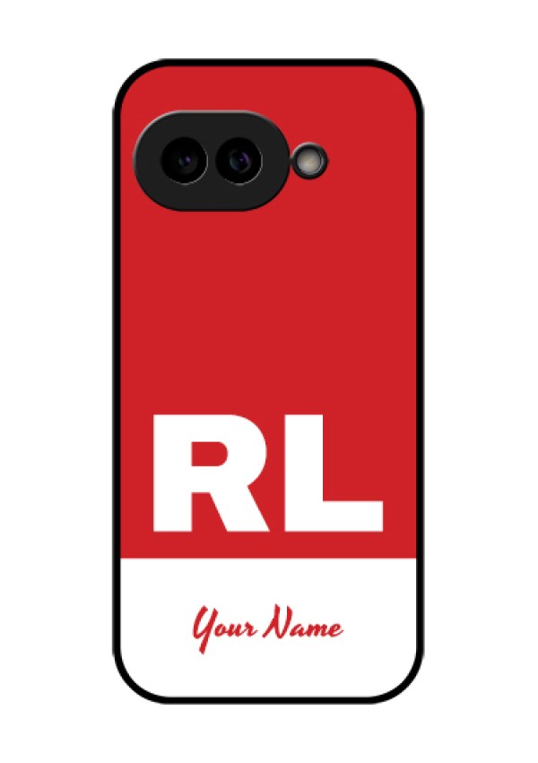 Pixel 9A 5G Custom Glass Phone Case - Dual Tone Custom Text Design