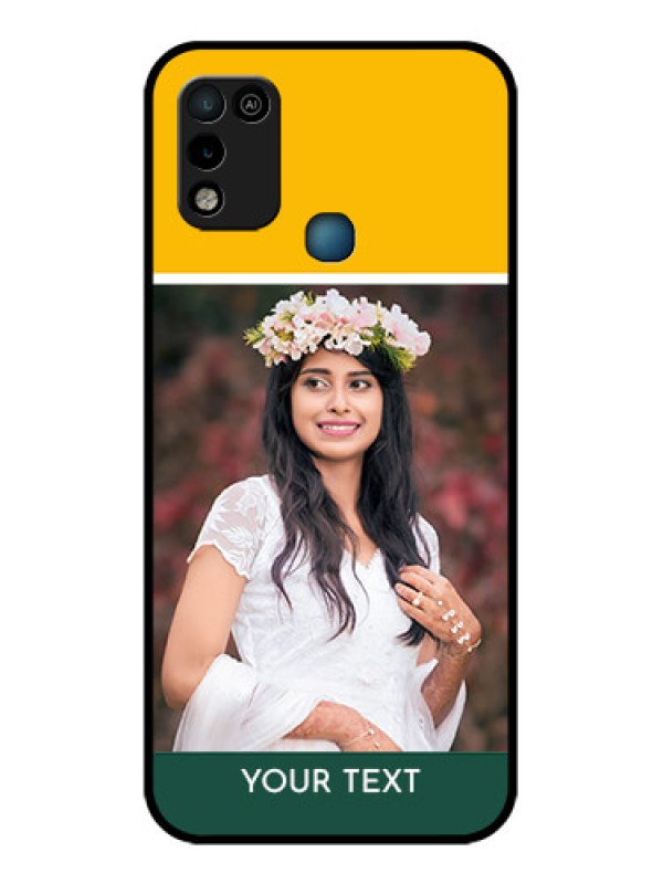 Custom Infinix Hot 10 Play Photo Printing on Glass Case - Love You Design