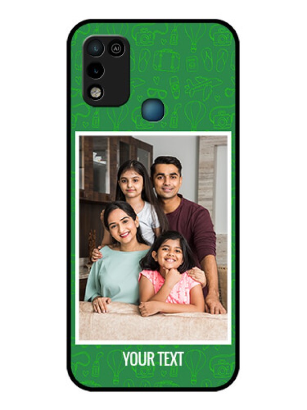 Custom Infinix Hot 10 Play Personalized Glass Phone Case - Picture Upload Design