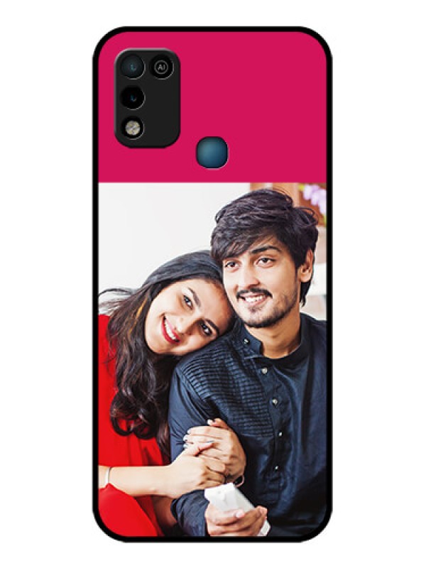 Custom Infinix Hot 10 Play Custom Glass Mobile Case - Anniversary Cover Design