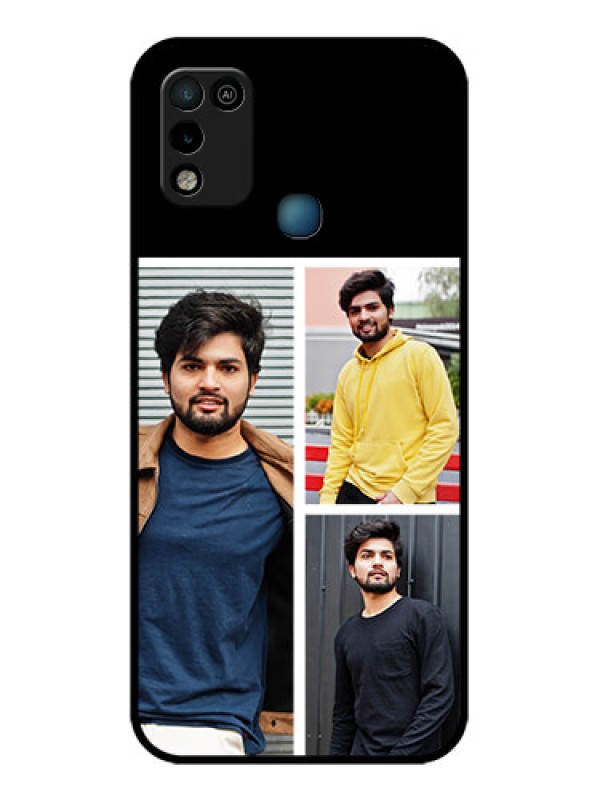 Custom Infinix Hot 10 Play Photo Printing on Glass Case - Upload Multiple Picture Design