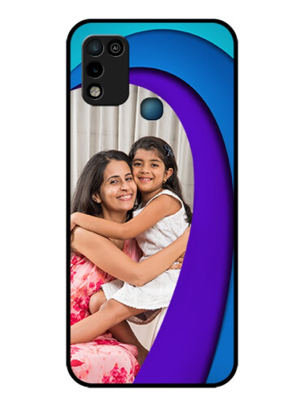 Custom Infinix Hot 10 Play Photo Printing on Glass Case - Simple Pattern Design