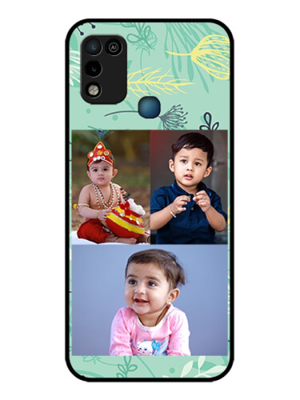 Custom Infinix Hot 10 Play Photo Printing on Glass Case - Forever Family Design
