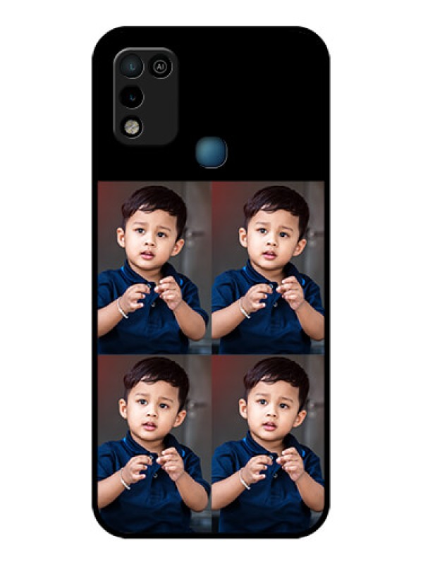 Custom Infinix Hot 10 Play 4 Image Holder on Glass Mobile Cover