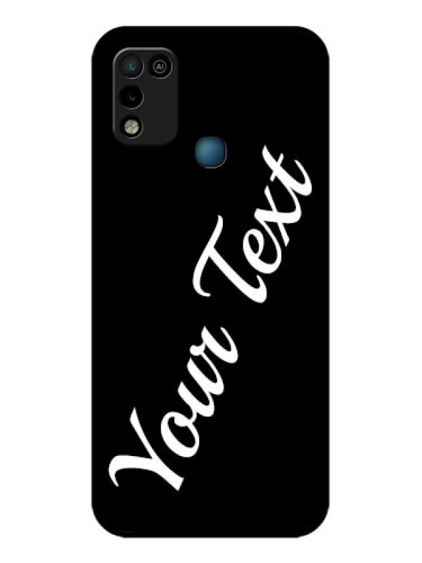 Custom Infinix Hot 10 Play Custom Glass Mobile Cover with Your Name