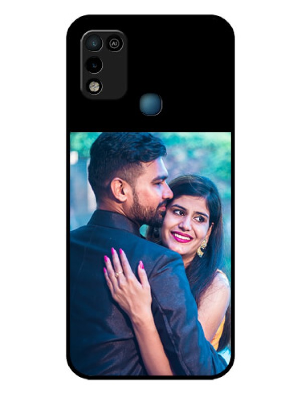 Custom Infinix Hot 10 Play Custom Glass Phone Case - Upload Full Picture With Custom Color Design