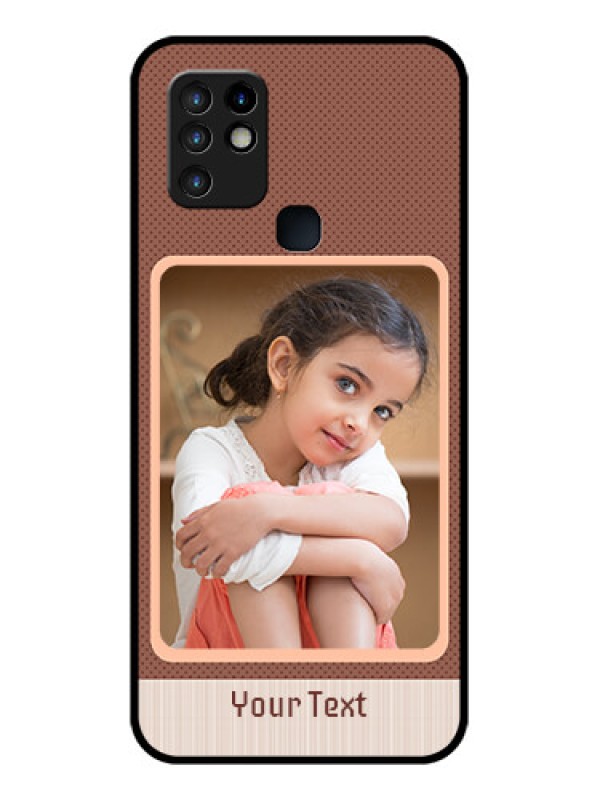 Custom Infinix Hot 10 Custom Glass Phone Case - Simple Pic Upload Design