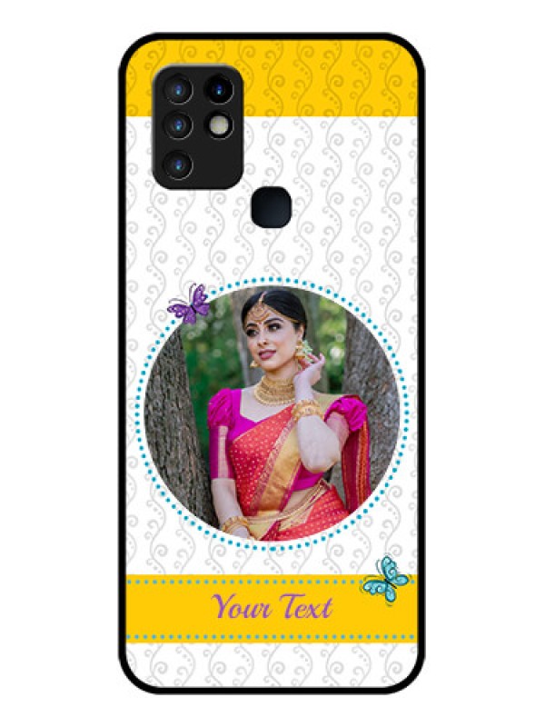 Custom Infinix Hot 10 Custom Glass Mobile Case - Girls Premium Case Design