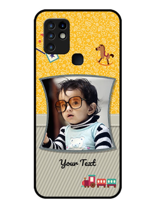 Custom Infinix Hot 10 Personalized Glass Phone Case - Baby Picture Upload Design