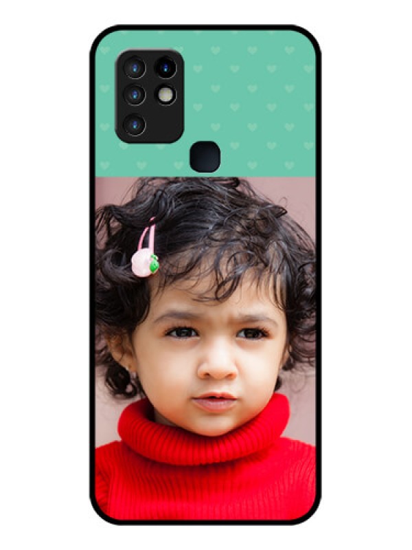 Custom Infinix Hot 10 Custom Glass Phone Case - Lovers Picture Design