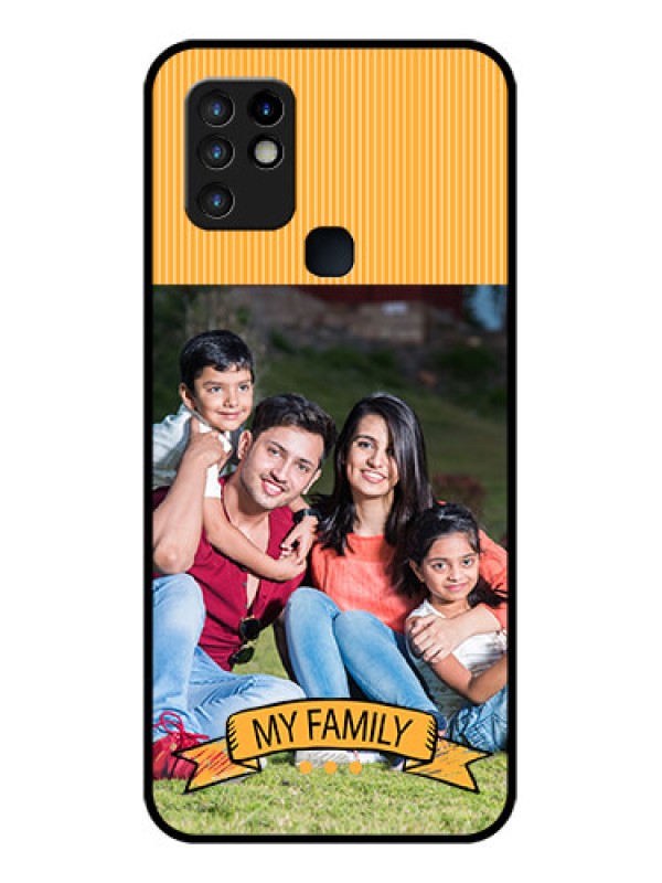 Custom Infinix Hot 10 Custom Glass Phone Case - My Family Design