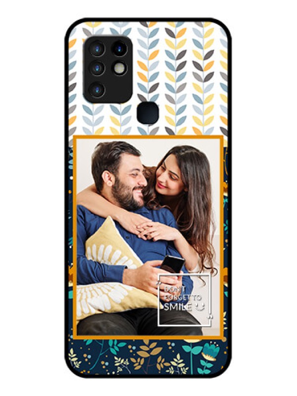 Custom Infinix Hot 10 Custom Glass Mobile Case - Pattern Design