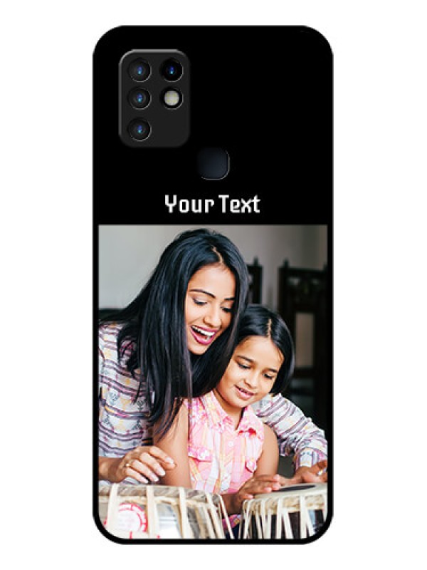 Custom Infinix Hot 10 Photo with Name on Glass Phone Case