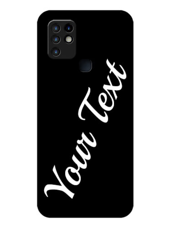 Custom Infinix Hot 10 Custom Glass Mobile Cover with Your Name